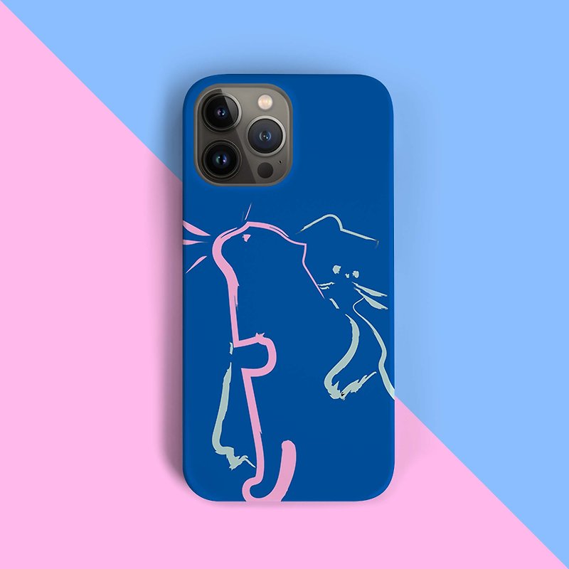 I like hug - blue Phone case - 手機殼/手機套 - 植物．花 藍色