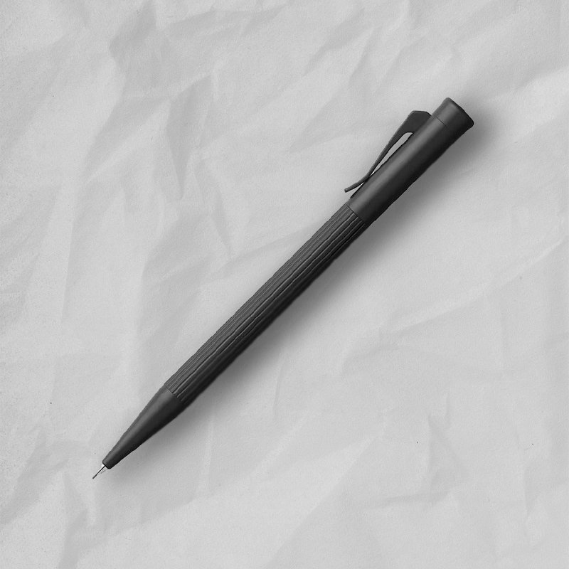 【Graf von Faber-Castell】Tamitio 經典原創條紋0.7mm自動鉛筆 - 鉛筆/自動鉛筆 - 其他金屬 黑色