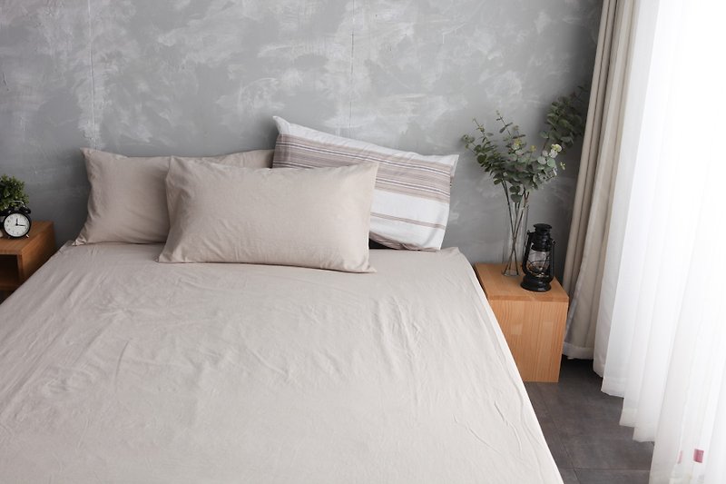 天然水洗棉床包枕套- 綜合 - 床包/寢具 - 棉．麻 