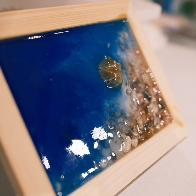 Carry the ocean with you - epoxy resin picture frame - กรอบรูป - วัสดุอื่นๆ 