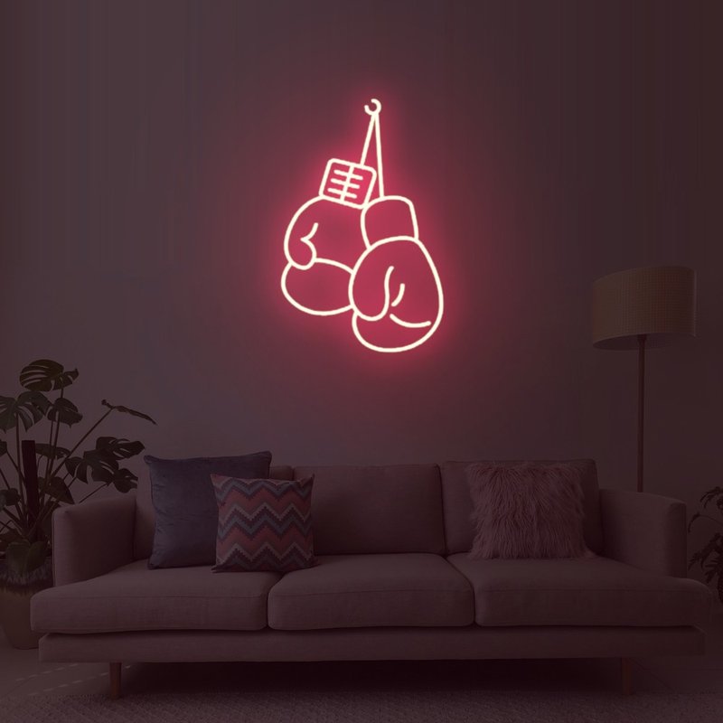 Boxing LED Neon Sign Light For GYM Home Decor - Lighting - Acrylic Transparent