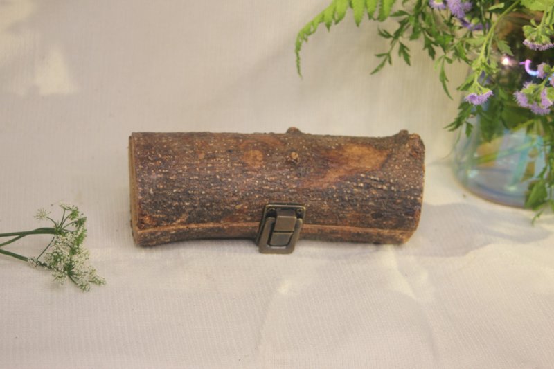 Log box :  | Xī Shù | tree branch storage box - Storage - Wood Brown