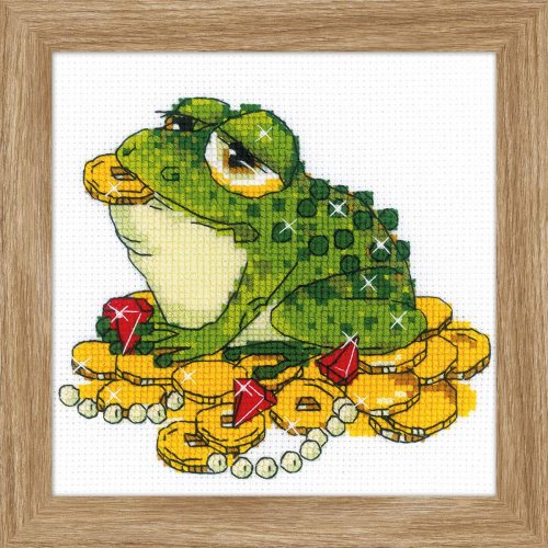 MARUMi刺繡手作 RIOLIS 十字繡材料包 - 咬錢蟾蜍
