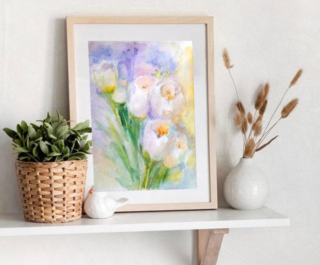 花のオリジナル水彩画の花束 花の静物画 手工水彩画 原创水彩画 花のオリジナル水彩画の花束 花の静物画 手工水彩画 原创水彩画