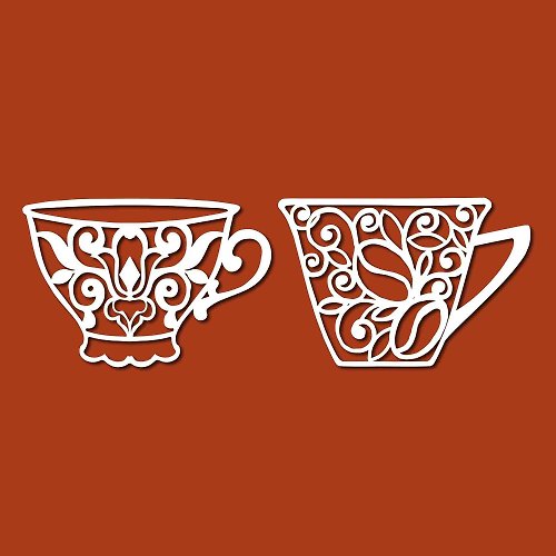 JustGreatPrintables Coffee cup svg, tea cup svg, teacup svg, coffee cup pdf, tea cup pdf, Cricut