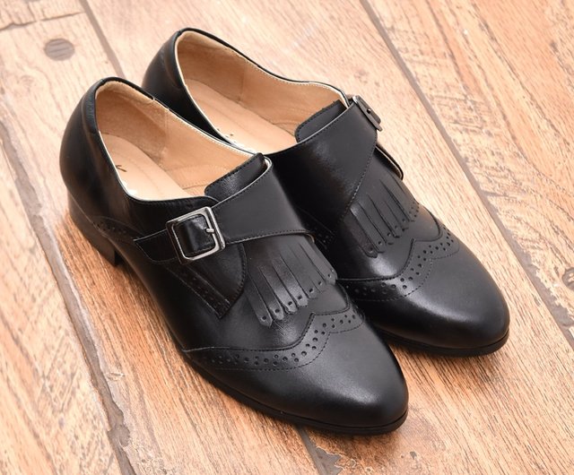 Women's monk 2024 strap oxfords