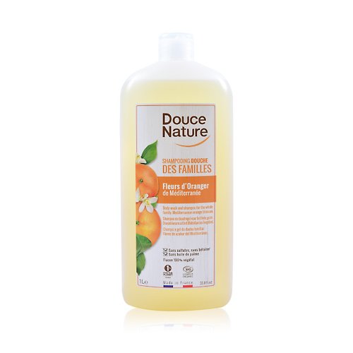 Douce Nature地恩 法國有機洗沐/有機保養用品 Douce Nature地恩 檸檬柑橘洗髮沐浴精 1L