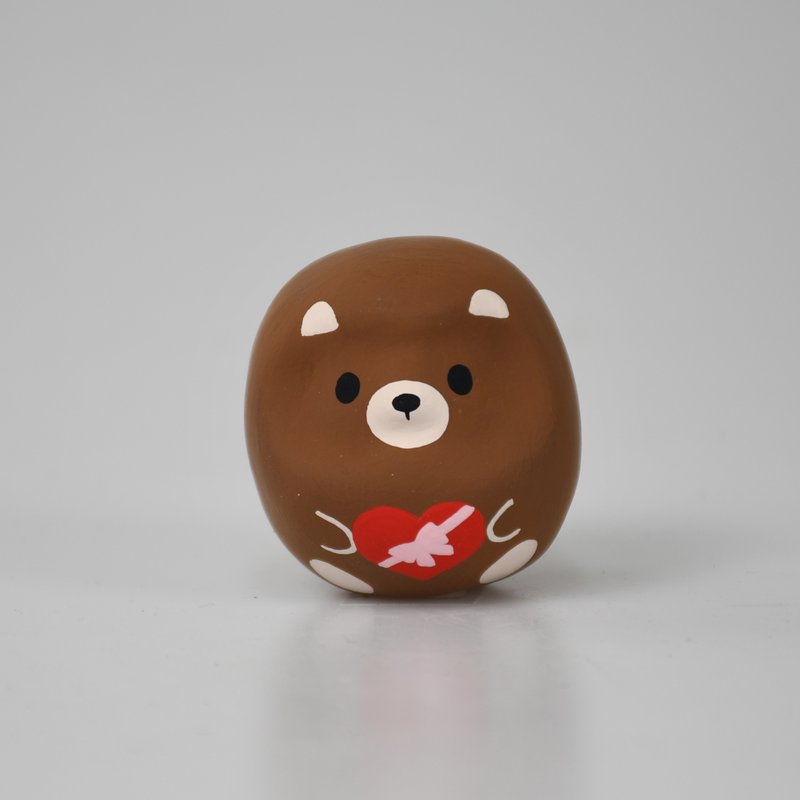 Petit gift Daruma bear - อื่นๆ - กระดาษ สีนำ้ตาล