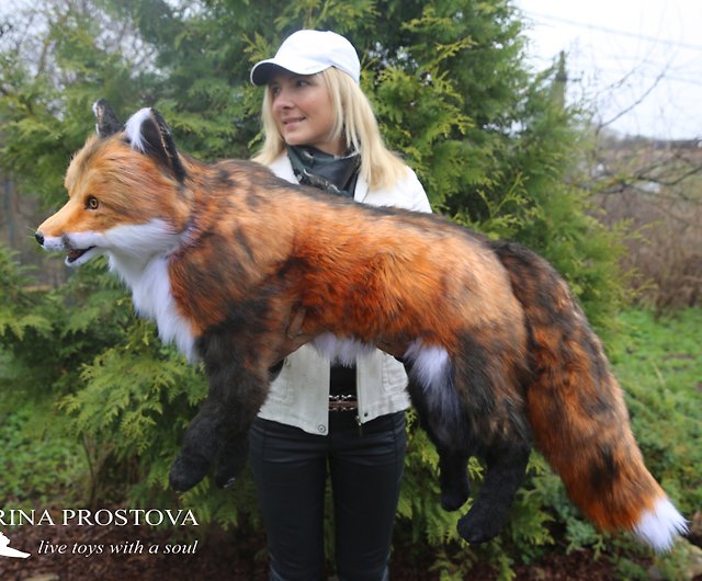 Fox realistic plush animals. Ooak toy. Red fox stuffed toy. Poseable art  doll - Shop Realistic Toys by Irina Prostova Stuffed Dolls & Figurines -  Pinkoi