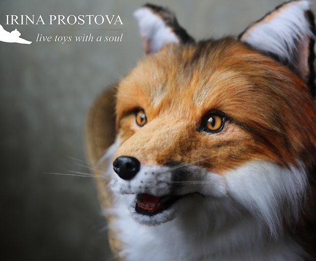A realistic toy red fox by Novoselona Irina