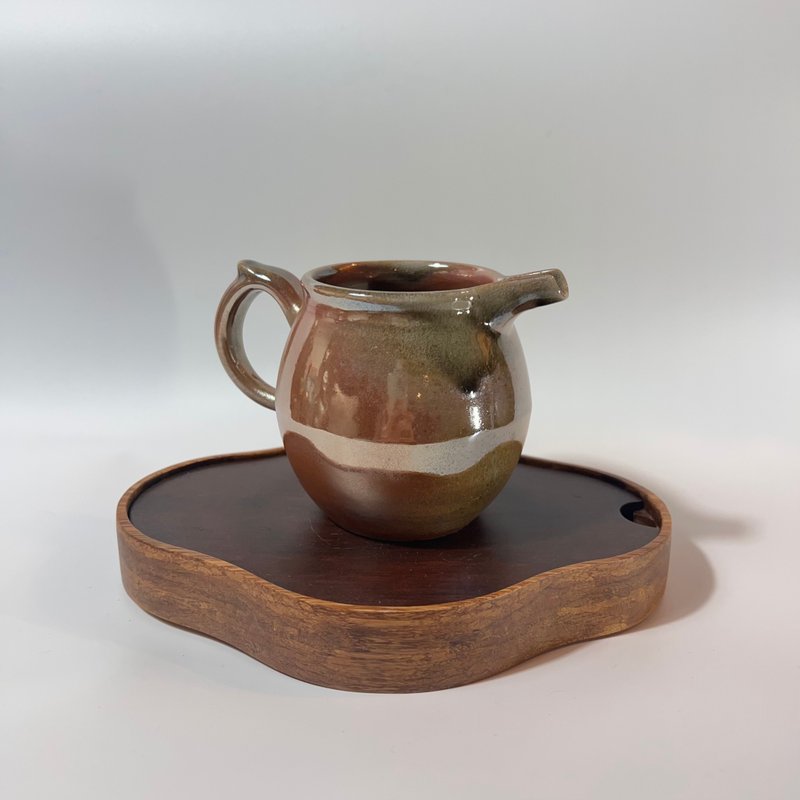柴燒落灰金彩茶海 / 公道杯 / 小平凡手作 - 茶壺/茶杯/茶具 - 陶 