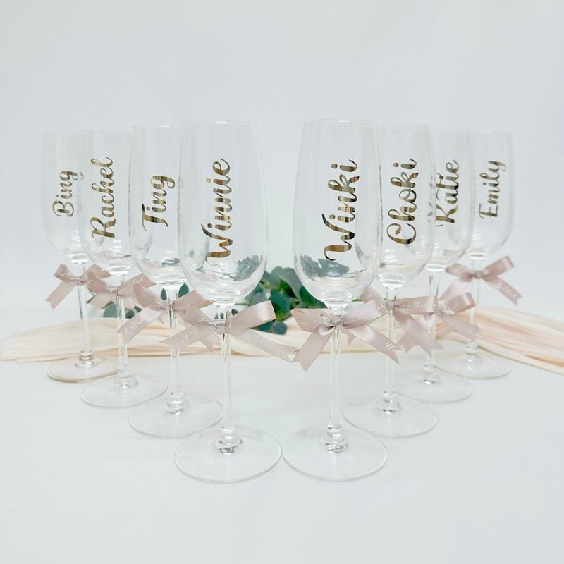 【Customize】Personalized Champagne Glass - Cups - Glass 