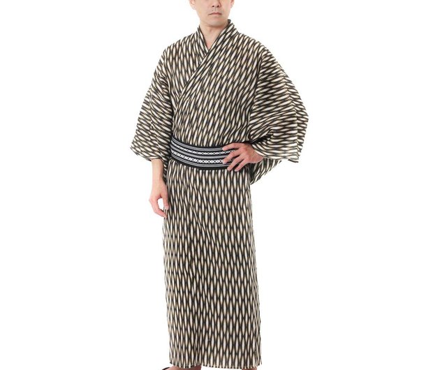 日本和服男浴衣腰封2件套組綿麻m L Ll Z 104b Yukata 設計館fuukakimono 其他 Pinkoi