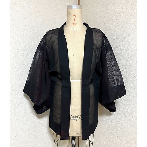 SELECT HORERU VINTAGE 古著 古董 特殊款透膚 日本 羽織 和服 外套 032407