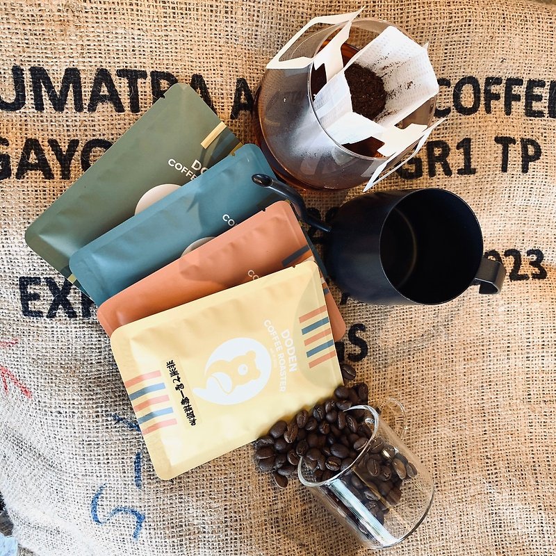[Comma Youth Charity Store] 30 pieces of high-quality filter hanging bags - Coffee - Paper Transparent