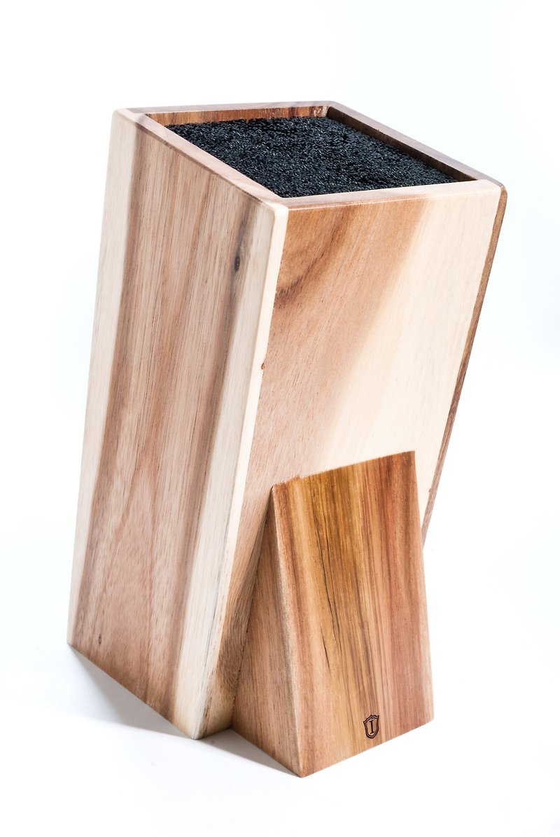 Islandoffer島嶼製作 相思木廚房自由插槽刀座 刀具收納架 (一件) - 刀具/刀架 - 木頭 金色