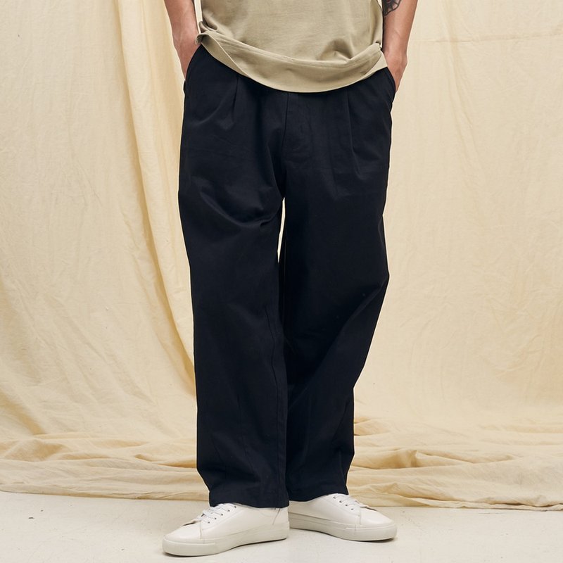 Ballon Pants/Unisex/Chino/Trousers - Men's Pants - Cotton & Hemp Black