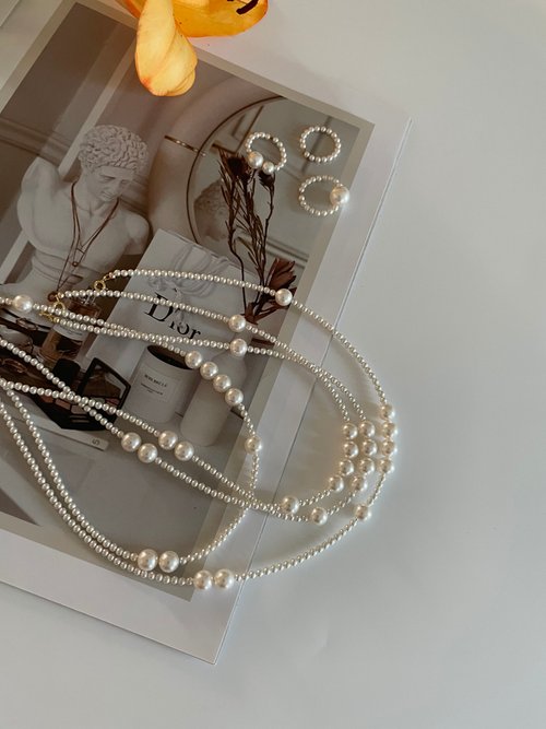 Atelier Soie. 施華洛世奇珍珠項鍊 Swarovski Pearl Necklace 日常項鍊