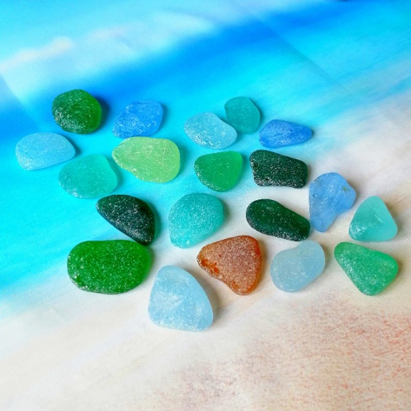 Genuine Sea glass Bulk Sea glass Jewelry Genuine Beach glass Sea glass decor - 陶藝/玻璃 - 玻璃 多色