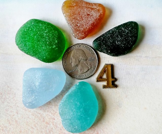 Genuine Sea glass bulk.Rounded sea glass for Jewelry making.Real beach glass  - Shop Sea glass for you Pottery & Glasswork - Pinkoi