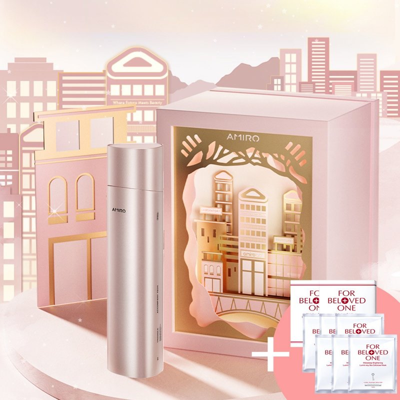 AMIRO×最愛のタイムマシン美容器 PRO-パウダー+ホワイト＆ピュリファイング ライトキーマスク 2箱セット - 美顔ツール - その他の素材 多色