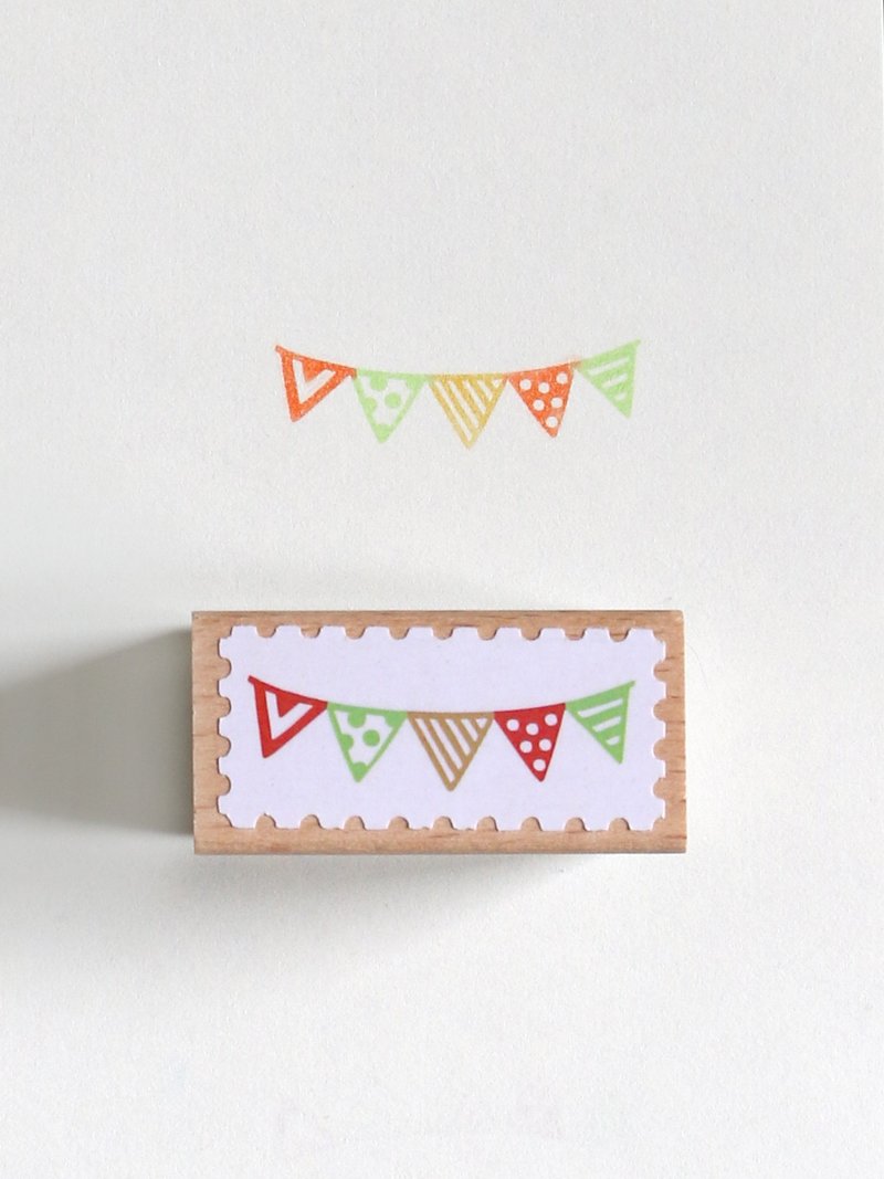 小彩旗 原創自由拼色印章 日本TaiyopineFineColor製造 - 印章/印台 - 木頭 