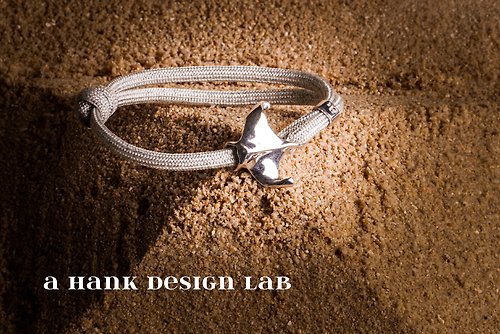aHANK Design Lab |訂製品| 熱帶海洋生物手環手鍊系列 - 魟魚 (改版)8款傘繩搭配