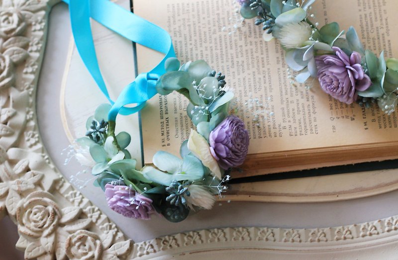 Bridal Corolla [Preferential Combination Series] Corolla / Wrist Flower (Blue Purple) - Corsages - Plants & Flowers Blue