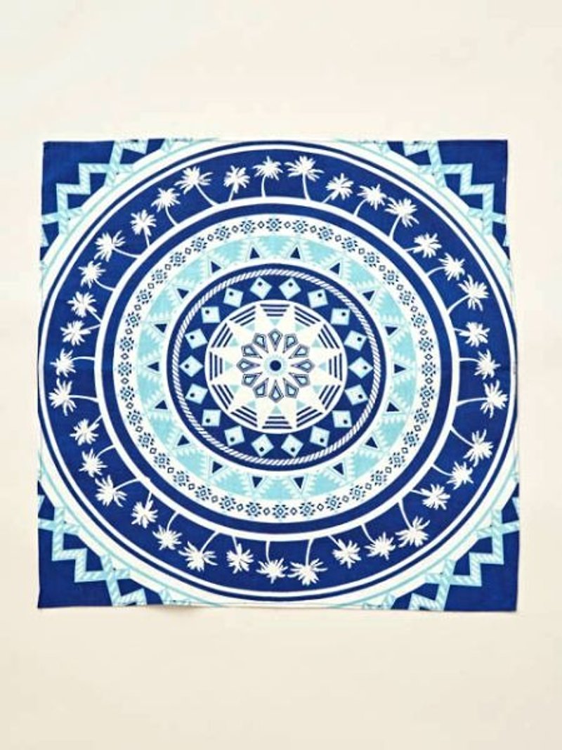 【Pre-order】 ✱ Mandala style square / handkerchief ✱ (three) - Other - Cotton & Hemp Multicolor