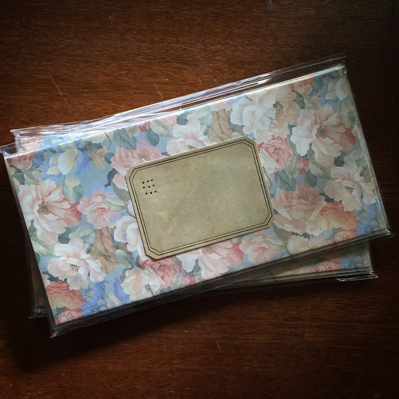 信封包裝袋/Garden花園/5入淺色/長版 - 貼紙 - 紙 粉紅色