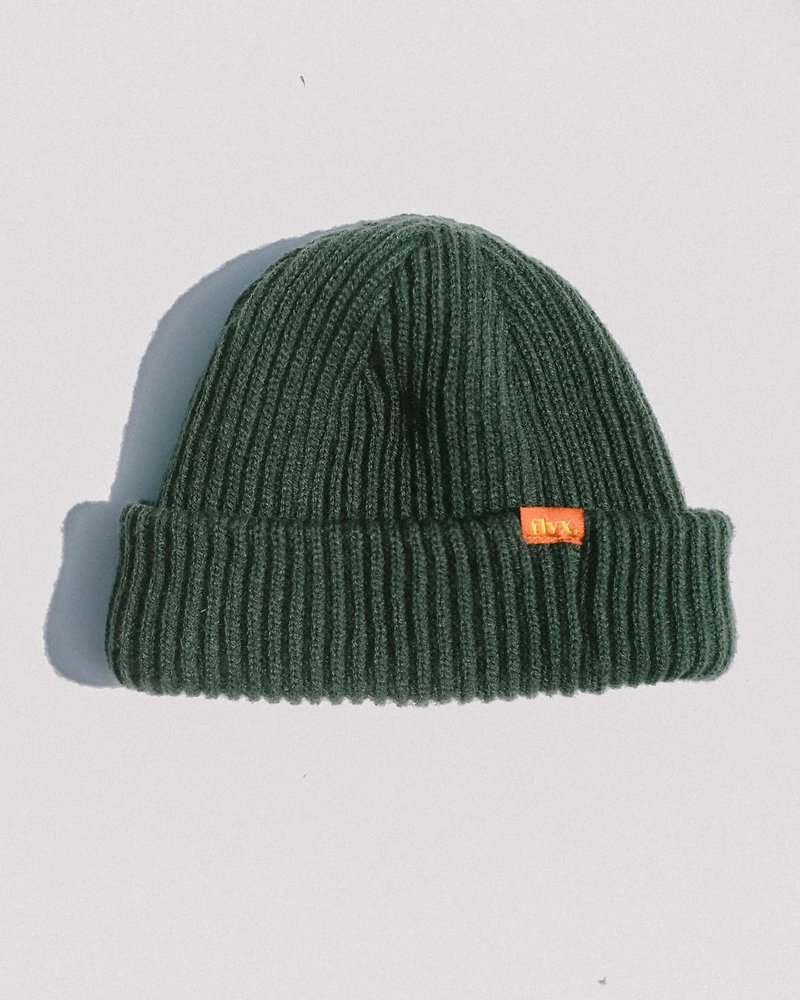 Short Beanie Small Round Cap-Green | In Stock - Hats & Caps - Other Man-Made Fibers Green