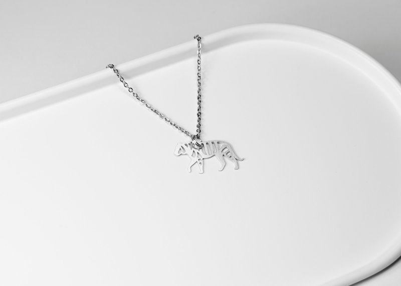 Chinese Zodiac-Tiger Necklace [Mini Style]_Animal Series_造题 - Necklaces - Other Metals Silver