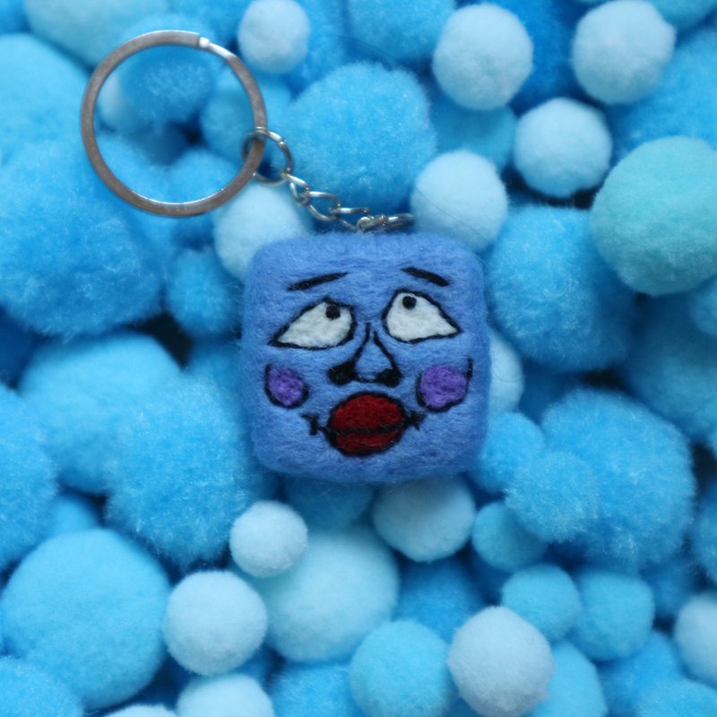 I heard that the upper lip is thicker and looks ugly - Keychains - Wool Blue