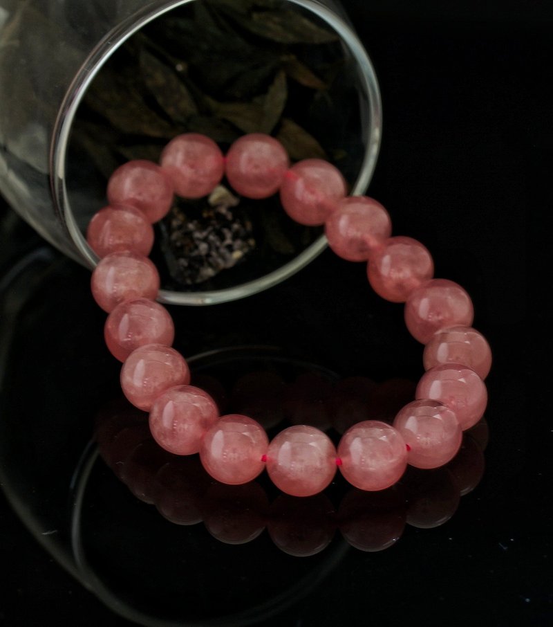 馬粉紅晶 11.2mm 手鍊 ( M. Rose Quartz 11.2mm Bracelet ) - 手鍊/手環 - 水晶 