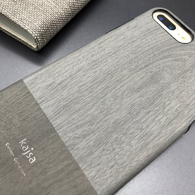 iphone 7 / iPhone 7 plus 松木紋單蓋手機保護殼（灰） - 其他 - 其他材質 