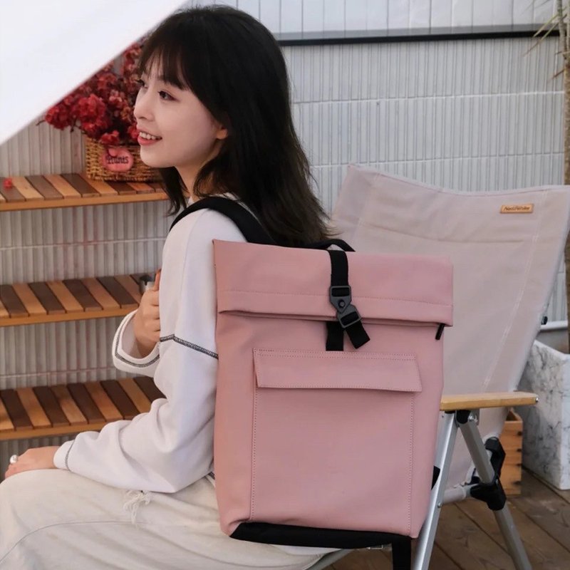 Jasper Mini Lotus Series Backpack (Rose) - Backpacks - Eco-Friendly Materials Pink