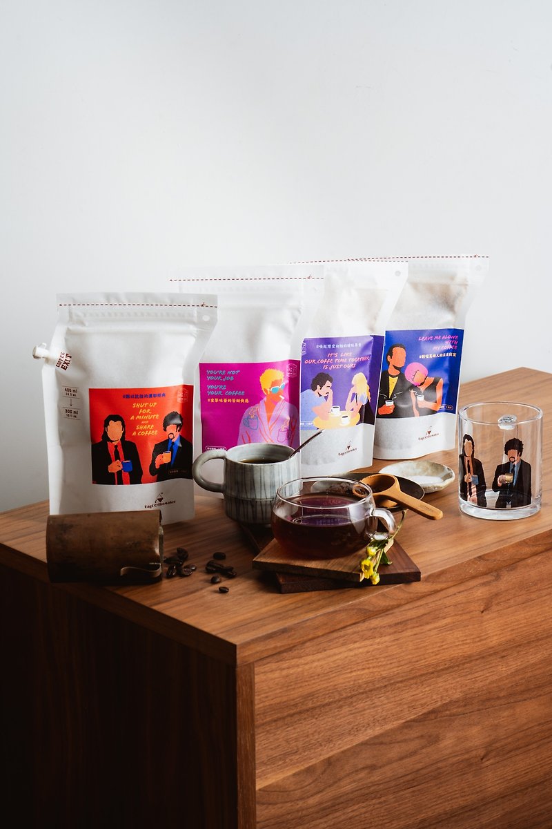 Movie Flavor Coffee Lazy Bag Coffee Gift Box-Four Packs Convenience - กาแฟ - วัสดุอีโค ขาว
