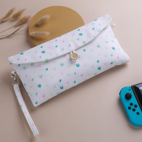 BravoStudioDesign 信封款式switch lite收納包switch保護包動物之森可斜跨斜背小屋