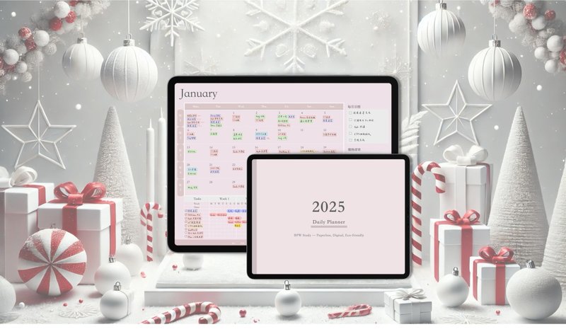 2025 全方位橫式日計劃本/電子手帳/iPad電子行事曆/BPW Goodnote - 電子手帳及素材 - 其他材質 