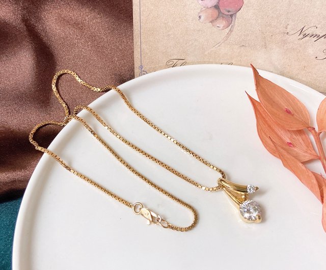 モーニングジュエリー　アンティーク　ジュエリー　エナメル　ネックレス 18金 Amazon | [HONGBIZI] ネックレス 18金 レディース 18K ゴールド