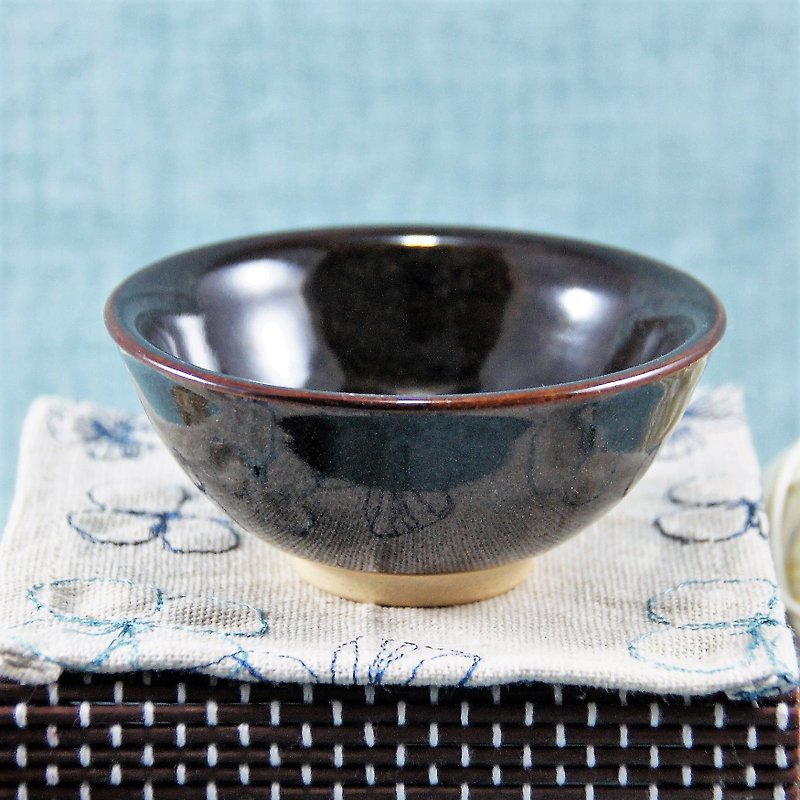 烏金釉茶杯 - 茶壺/茶杯/茶具 - 陶 黑色