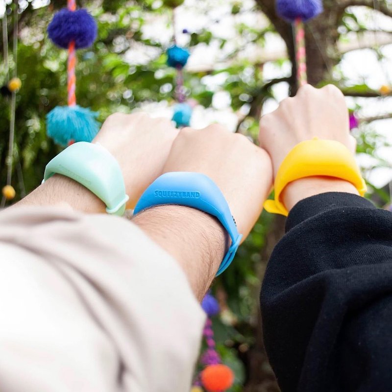 Free shipping 【3 groups】SqueezyBand Antibacterial Hand Ring (Multicolor) - Other - Silicone Multicolor