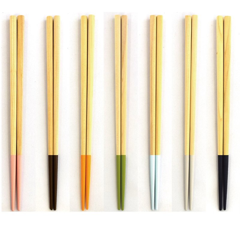 Notohiba Colorful Chopsticks - ตะเกียบ - ไม้ หลากหลายสี