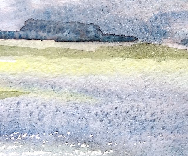 水彩画 額入り「雲間 北穂高岳」238×350 - 美術品・アンティーク 