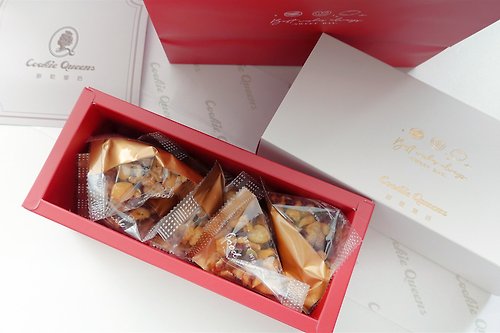 Cookie Queens 餅乾皇后 【禮盒】黃金豆/糖酥夏威夷豆/分享包/超美禮盒/伴手禮/堅果糖