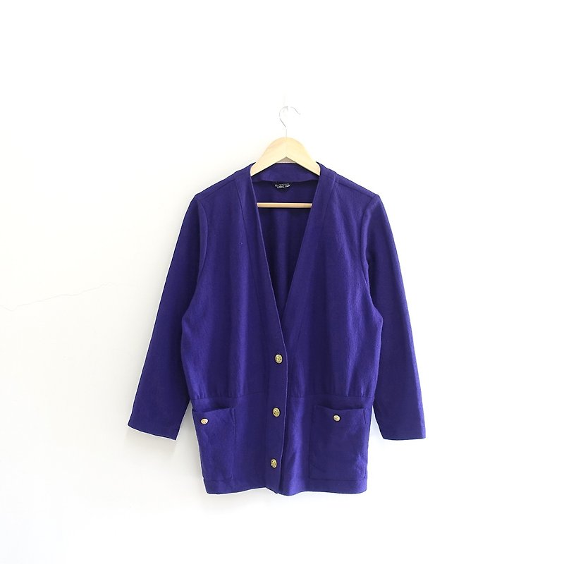 │Slowly│ Indigo - Vintage jacket │vintage. Vintage. Art. Made in Japan - Women's Casual & Functional Jackets - Wool Multicolor