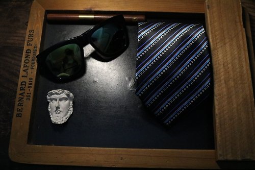 壞紳士 黑色藍條紋領帶真絲高雅商務氣質男款necktie