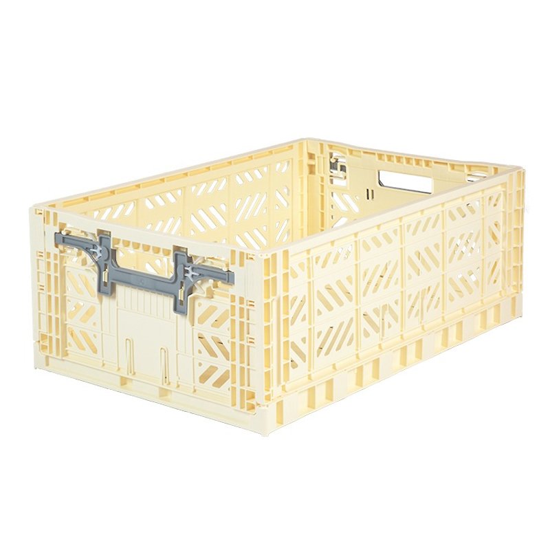 Turkey Aykasa Folding Storage Basket (L)-Vanilla - Storage - Plastic 