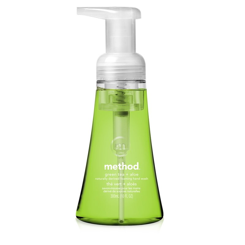 method Meize Green Tea Aloe Vera Foaming Hand Soap 300ml - ผลิตภัณฑ์ล้างมือ - สารสกัดไม้ก๊อก สีเขียว