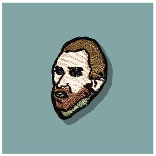 MR.LEMONHEAD self portrait iron on patch vincent van gogh